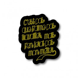 Travailler jaune | Sticker Travailler jaune | Sticker