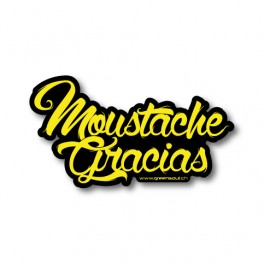Moustache Gracias jaune | Sticker Moustache Gracias jaune | Sticker